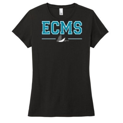 ECMS Ladies Triblend Tee Collegiate Text Thumbnail